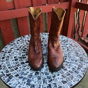 Justin 10" Men's Roper Boot #3163, Chestnut - 12B